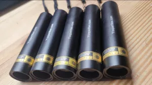 10 pack Yooperlites Mini 3-watt 365nm USB-C Flashlights