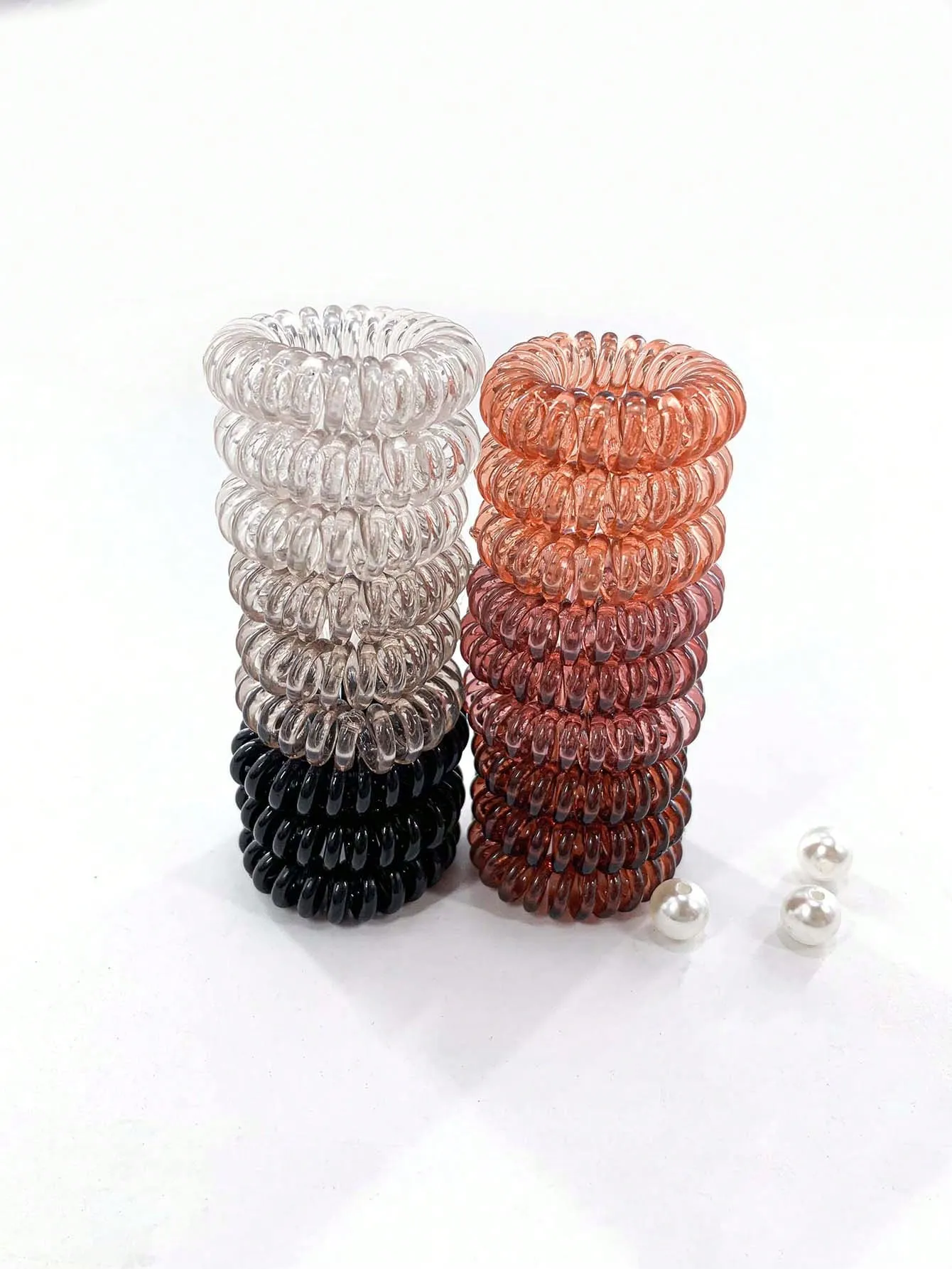 18pcs Plain Coil Wire Hair Tie - FD ⚡