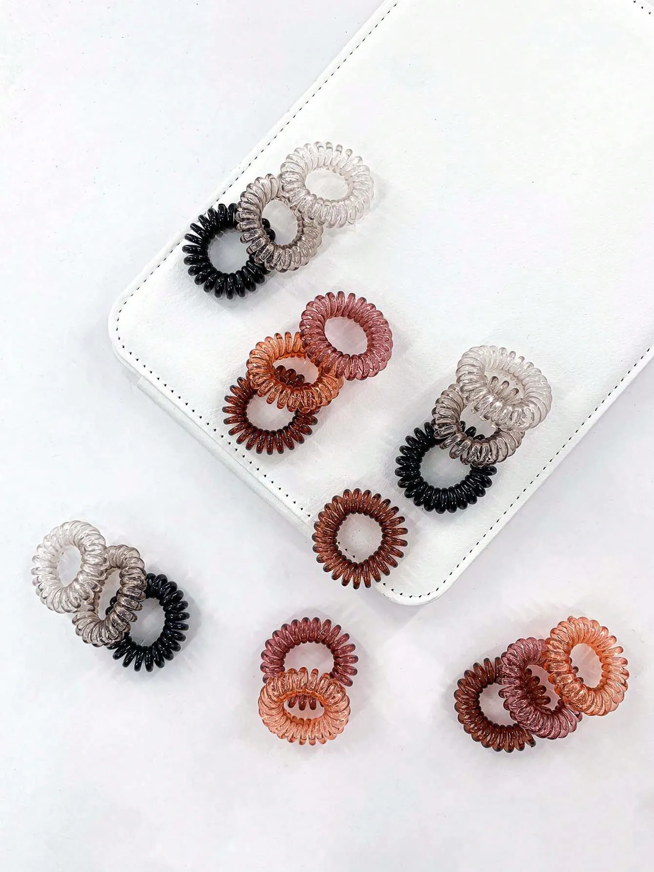 18pcs Plain Coil Wire Hair Tie - FD ⚡