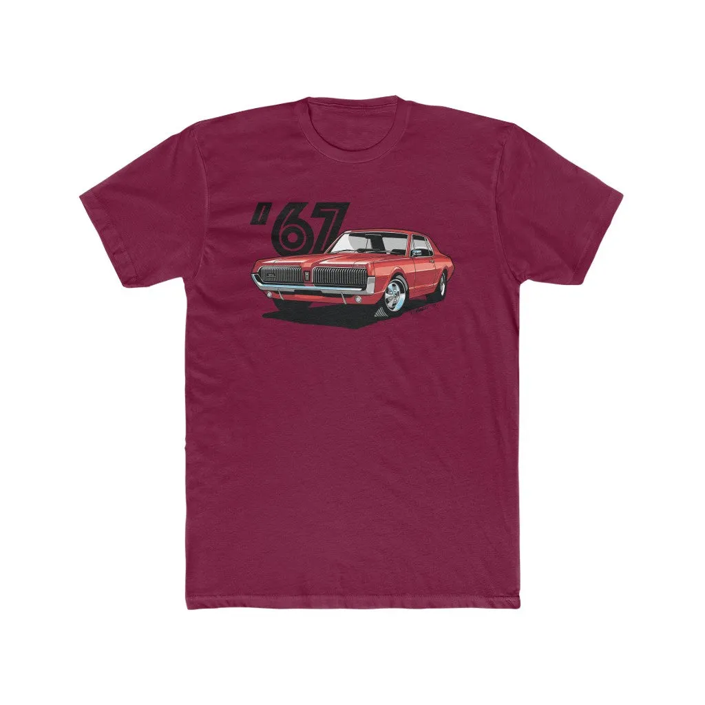 1967 Mercury Cougar Red Men's Cotton Crew Tee