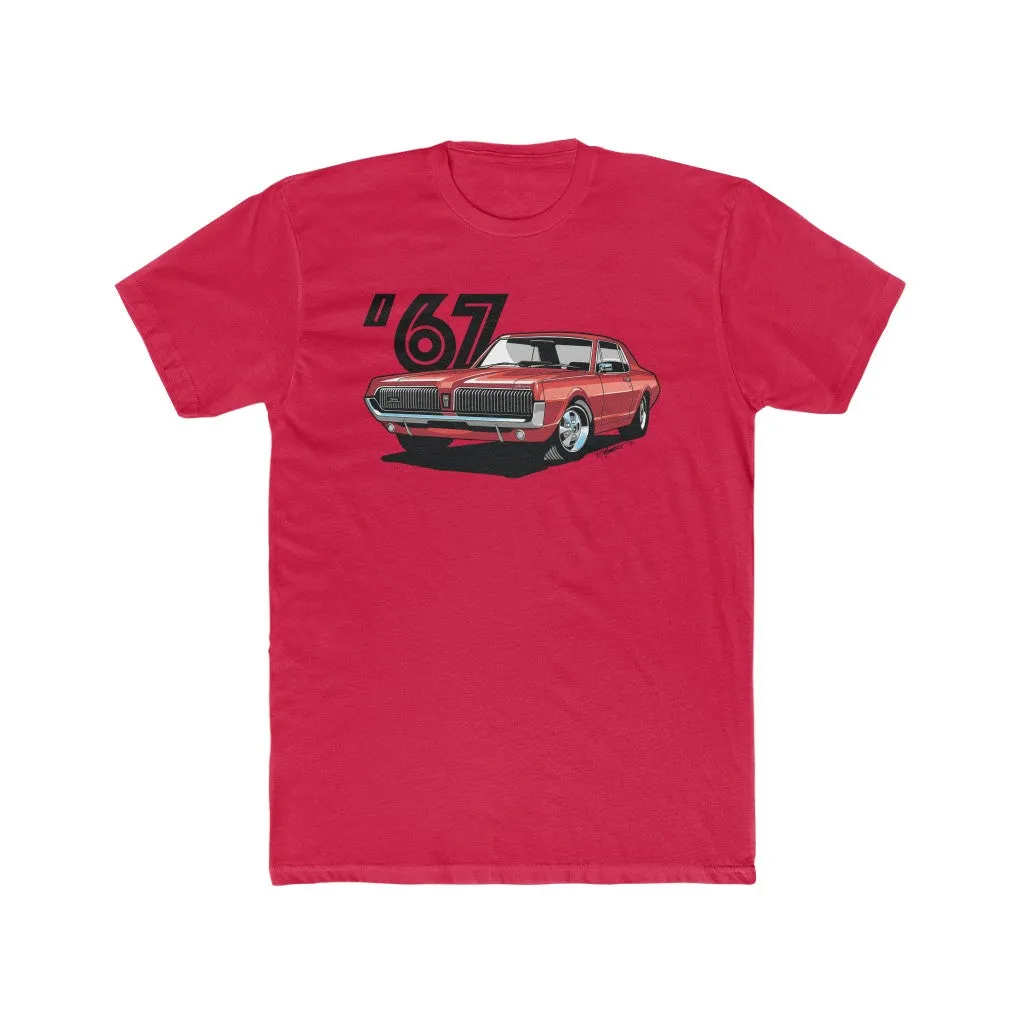 1967 Mercury Cougar Red Men's Cotton Crew Tee