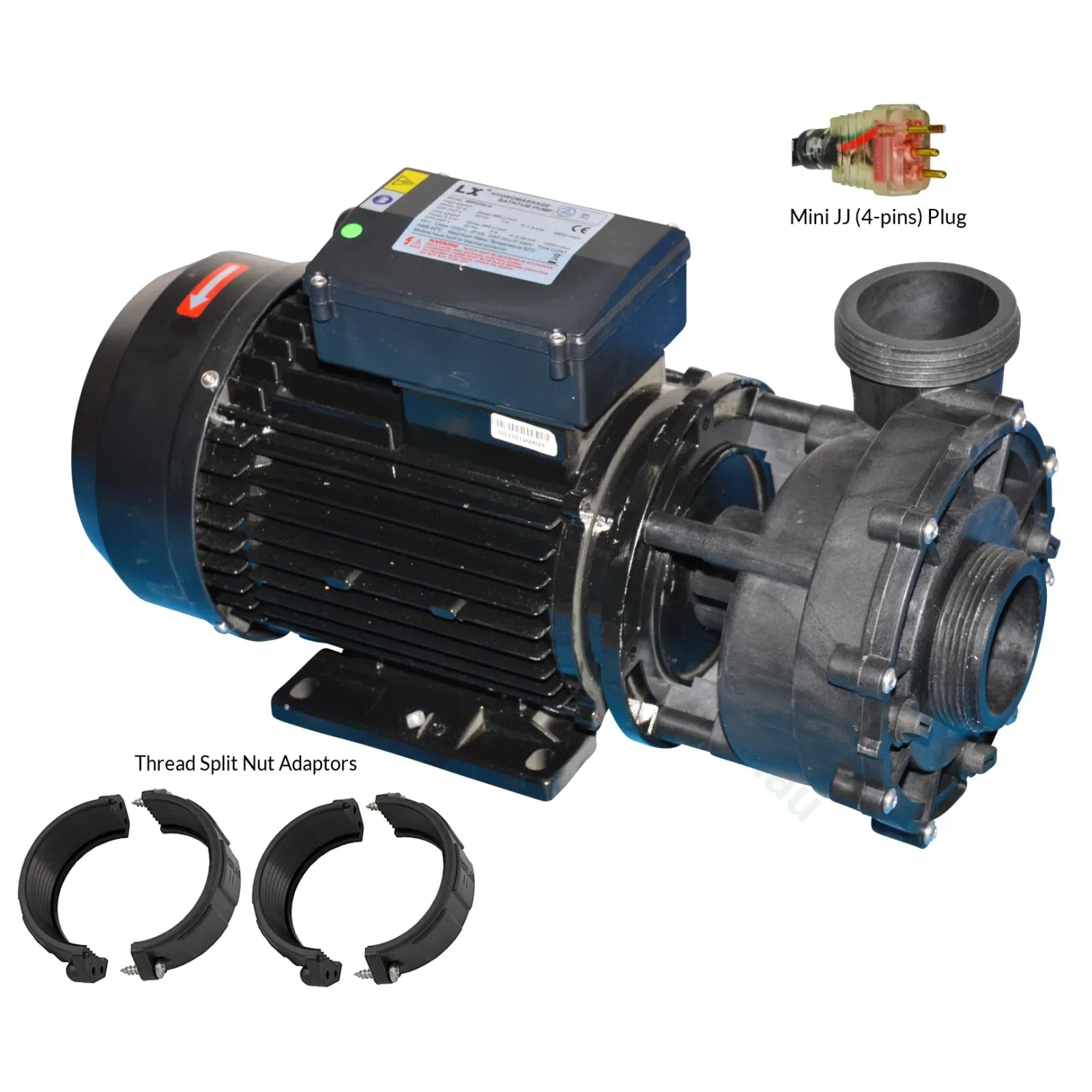 2.5 HP Maxi-flow Two Speed Spa Pump Replacement - Q6888 Q6808 - By Spatex
