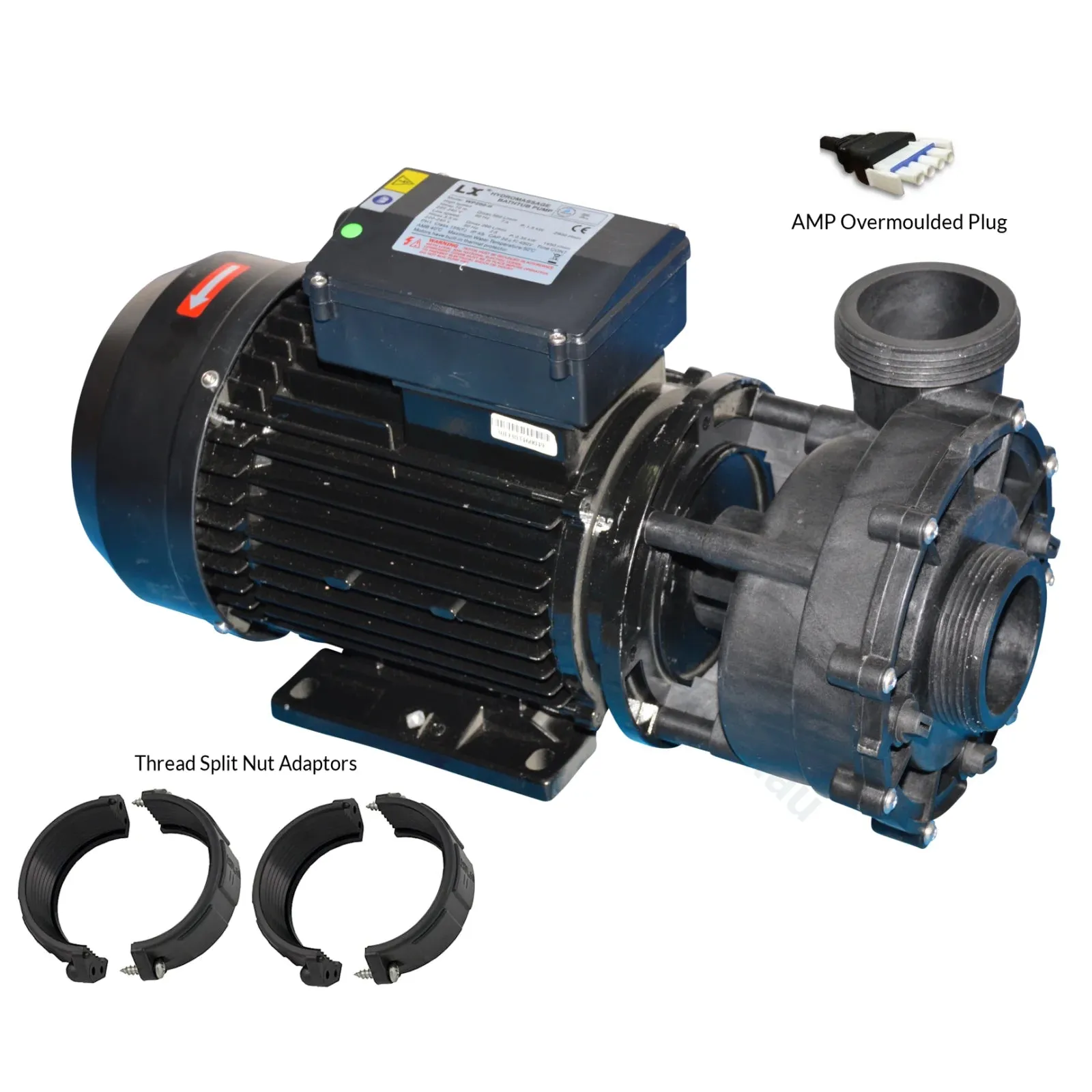2.5 HP Maxi-flow Two Speed Spa Pump Replacement - Q6888 Q6808 - By Spatex