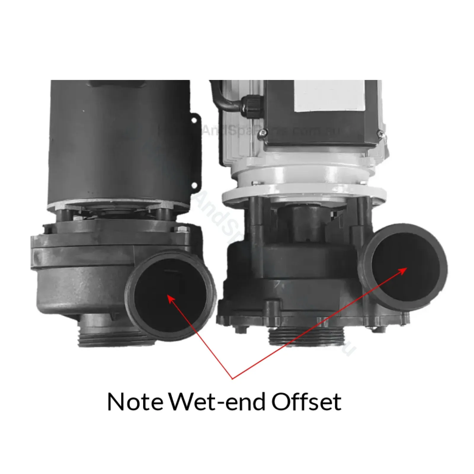 2.5 HP Maxi-flow Two Speed Spa Pump Replacement - Q6888 Q6808 - By Spatex