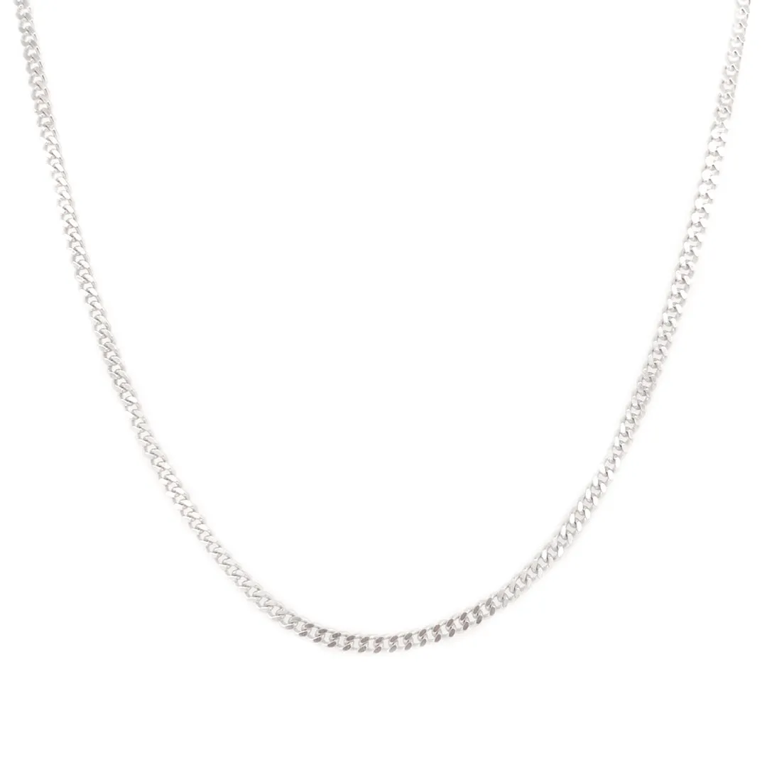 2mm Silver Curb Chain