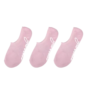 3 Pairs No-Show Socks - Pink