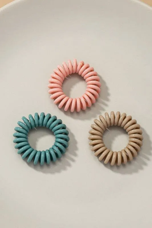 3-Piece Set Coil Hair Ties