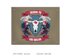 4th Plt 1836th Combat HET Co Banner Flag - jGTJJX