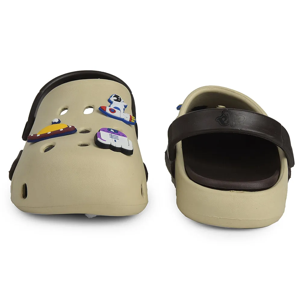 A-HA Beige Casual Clogs For Kids CUTIER By Liberty