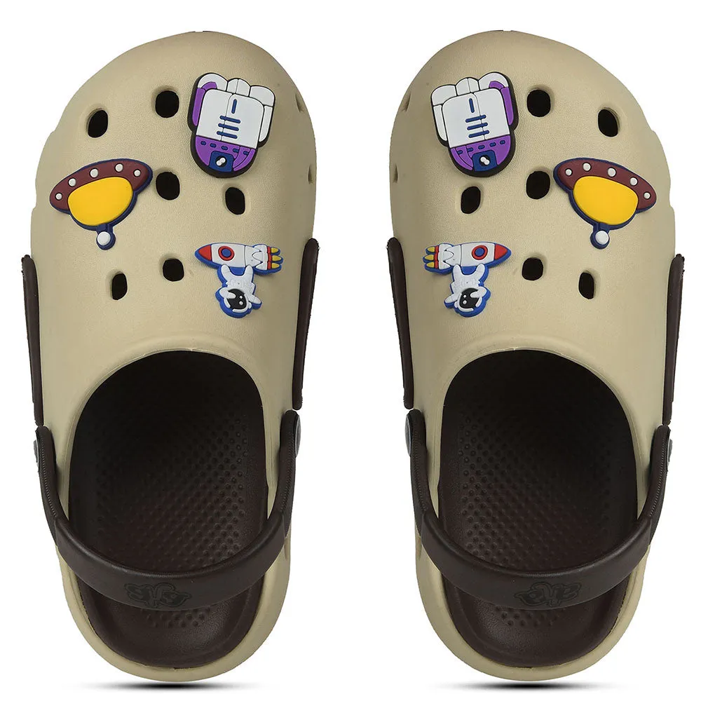 A-HA Beige Casual Clogs For Kids CUTIER By Liberty