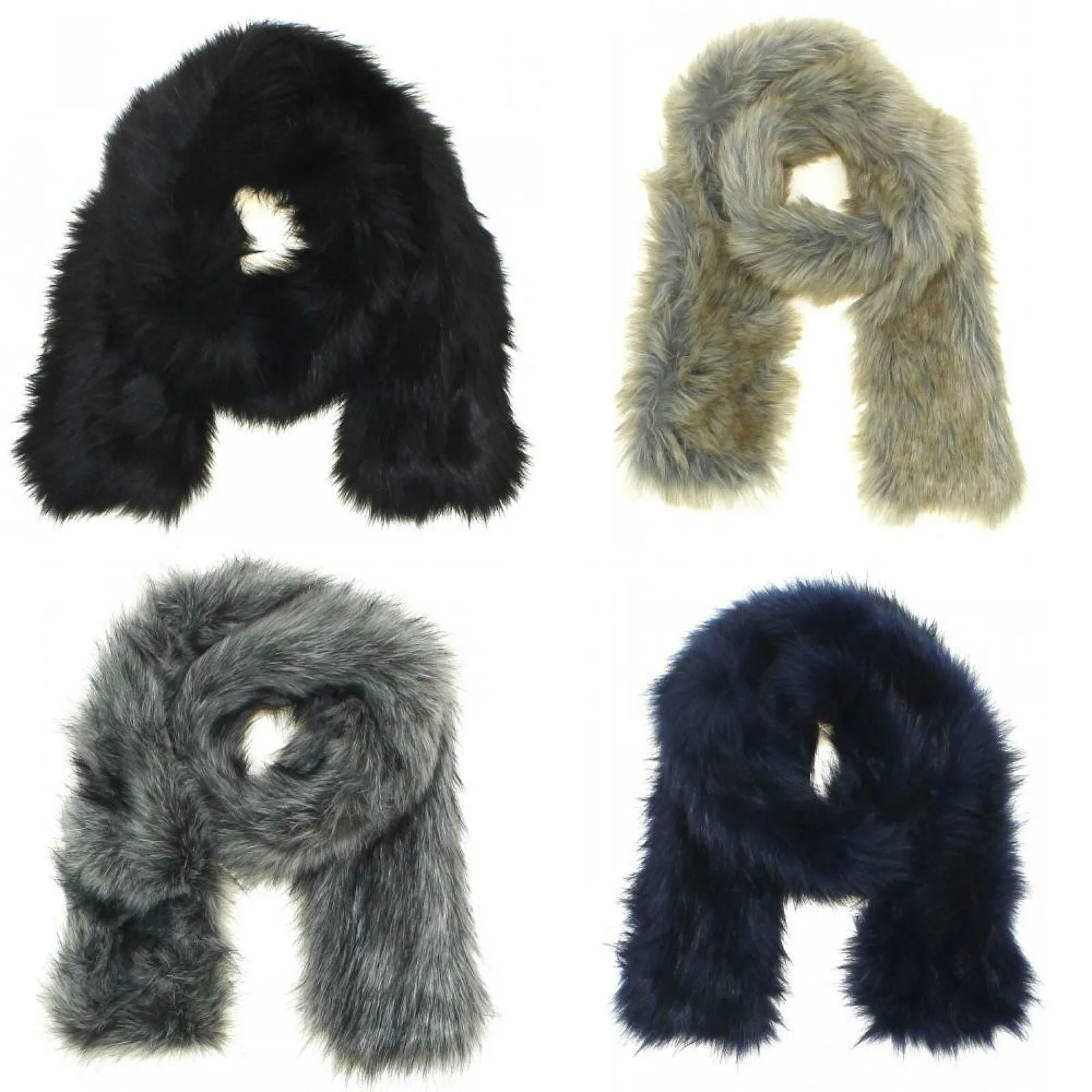 A New Day Women's Faux Fur Stole Cold Weather Scarf