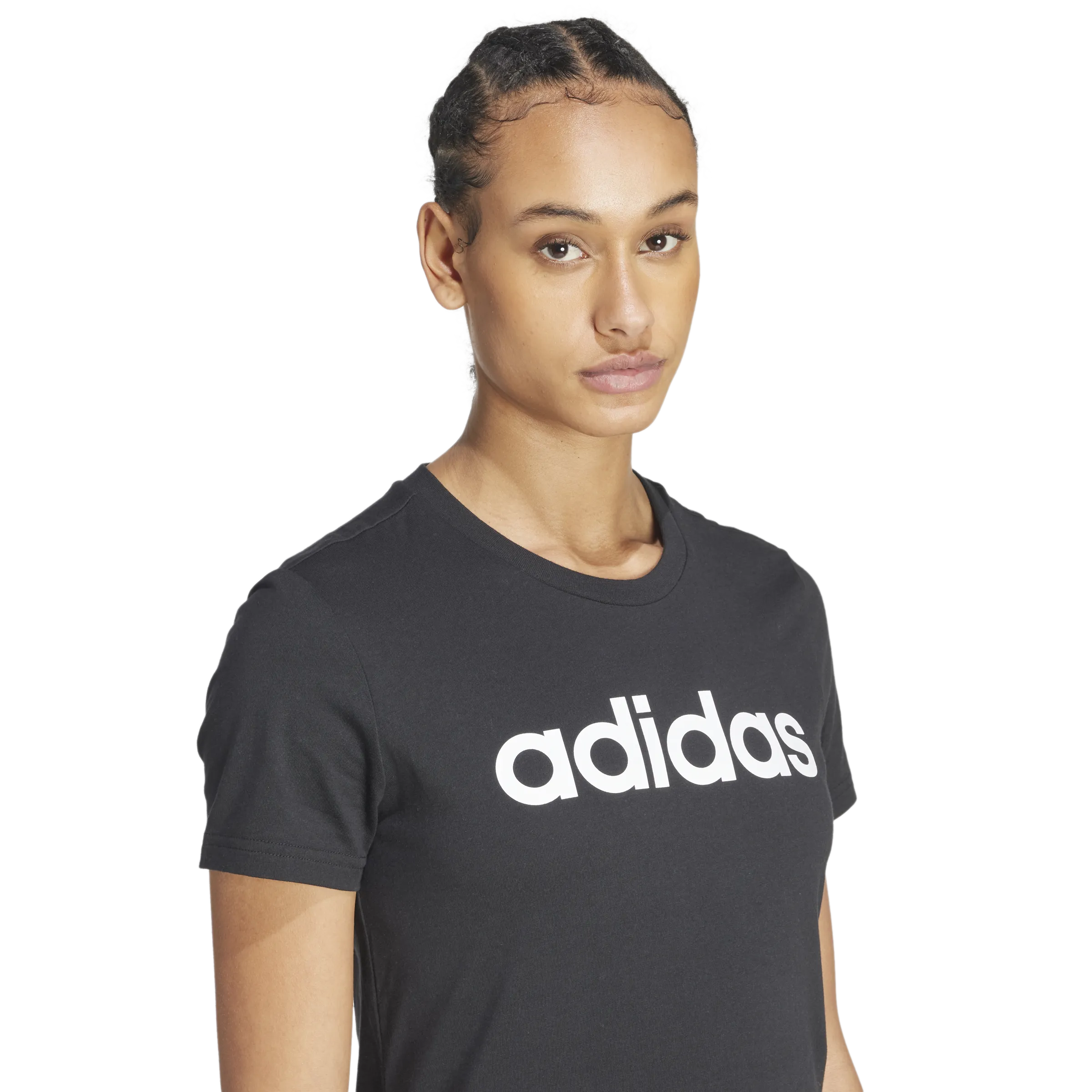 adidas Essentials Slim Logo Womens Tee