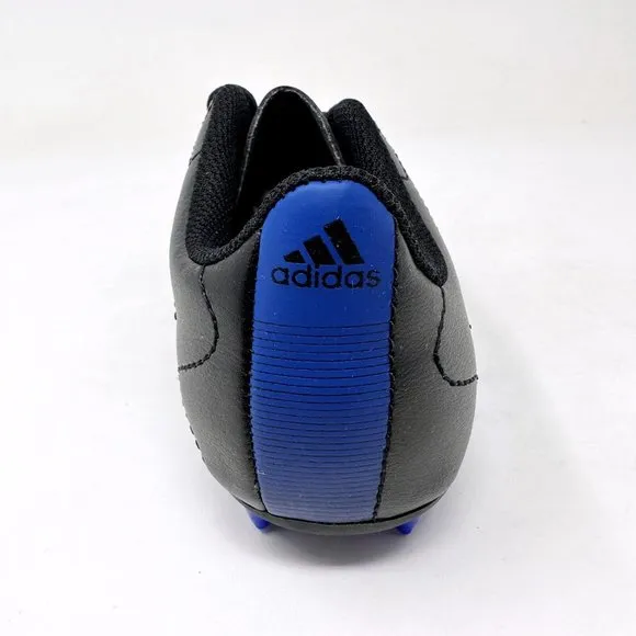 Adidas Goletto VIII FG J Black Blue Kids Youth Size 1 Soccer Cleats GX6906