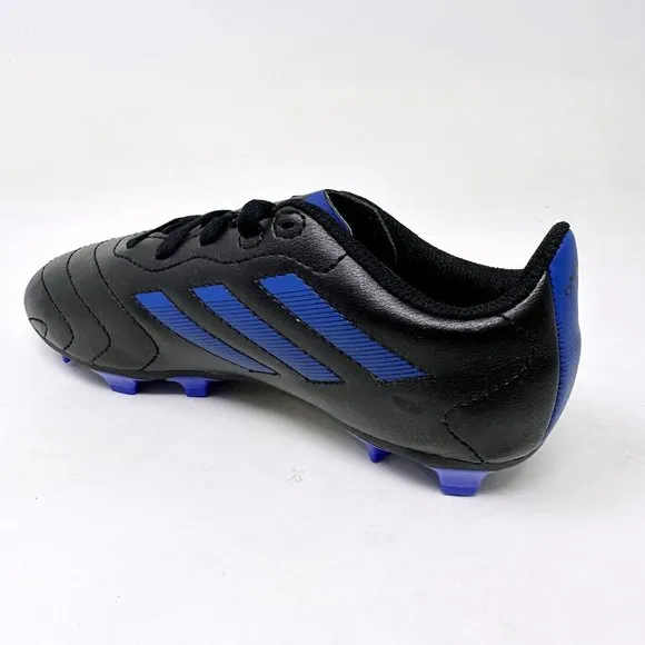 Adidas Goletto VIII FG J Black Blue Kids Youth Size 1 Soccer Cleats GX6906