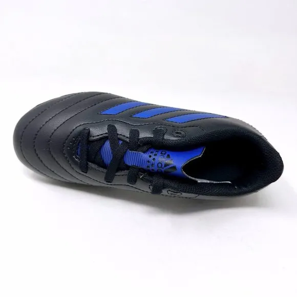 Adidas Goletto VIII FG J Black Blue Kids Youth Size 1 Soccer Cleats GX6906