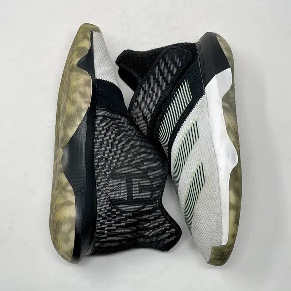 Adidas James Harden B/E 3 Basketball Shoes Black White Mens 7 S1163-14.79