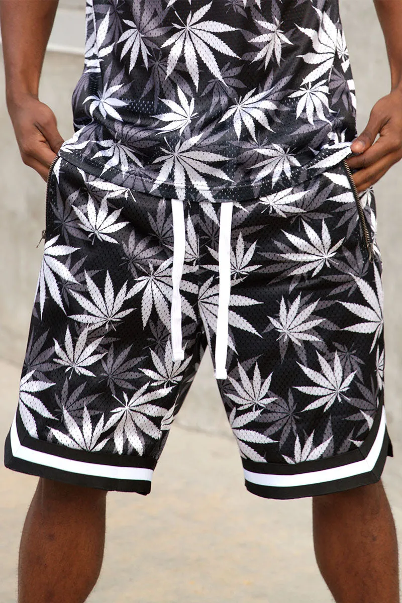 Air Mesh Leaf Basketball Shorts