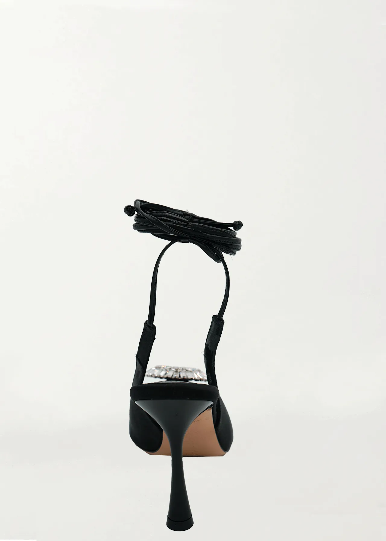 Alena Pump in Black Satin