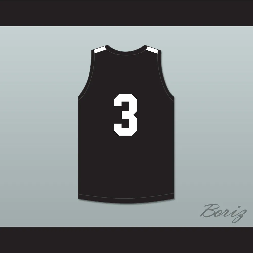 Alex Antetokounmpo 3 Dominican High School Knights Black Basketball Jersey 1
