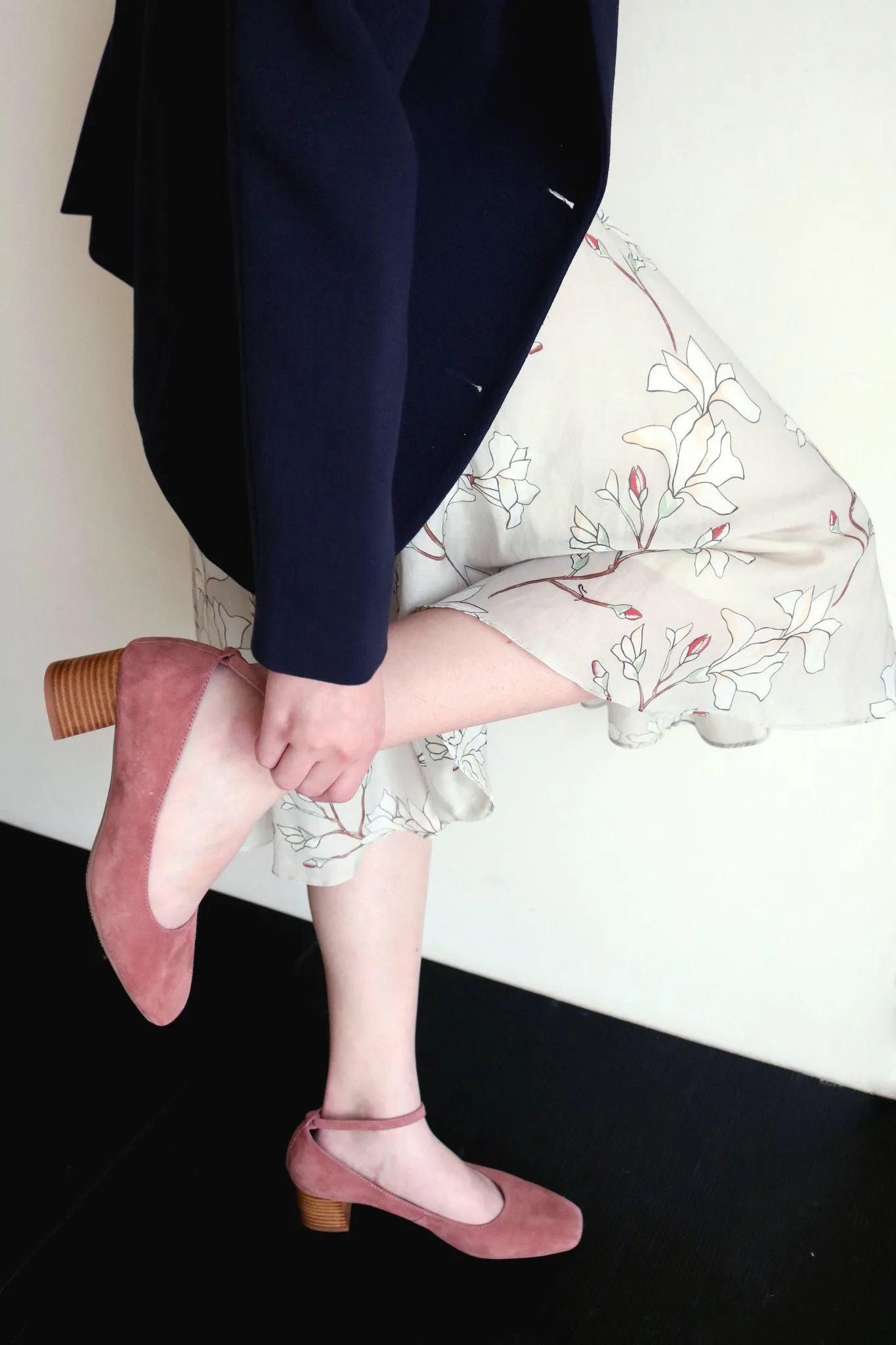 Arissa ankle-strap midheel pumps-sold out