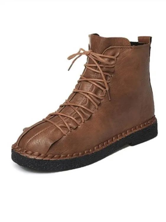 Autumn and Winter Boots Women's British Wind Martin Boots Thick-soled Student Cotton Shoes Flat