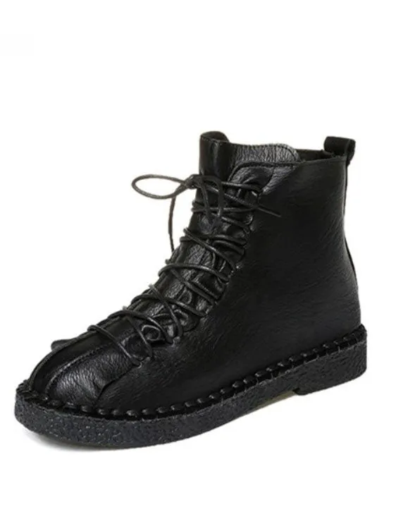Autumn and Winter Boots Women's British Wind Martin Boots Thick-soled Student Cotton Shoes Flat