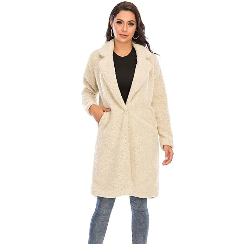 Autumn Long Winter Coat Woman Faux Fur Coat Women Warm Ladies Fur Teddy