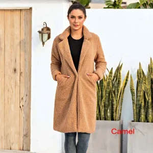 Autumn Long Winter Coat Woman Faux Fur Coat Women Warm Ladies Fur Teddy