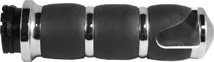 Avon Grips AIR-93-FLY-HT Velvet Air Cushioned Heated Grips - Chrome