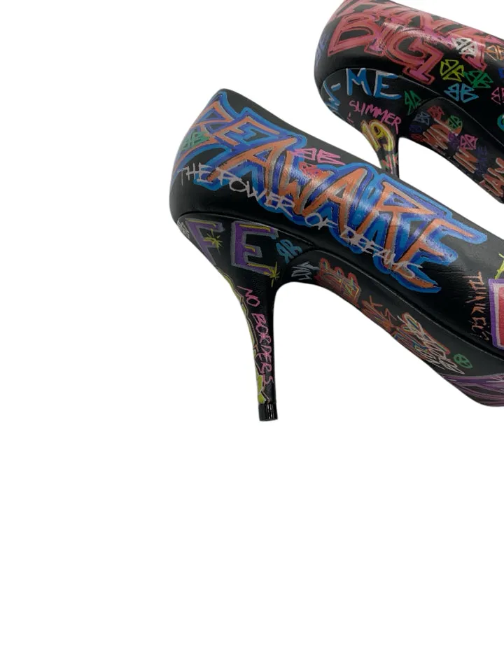 Balenciaga Graffiti Pumps Women's 37~ US 7