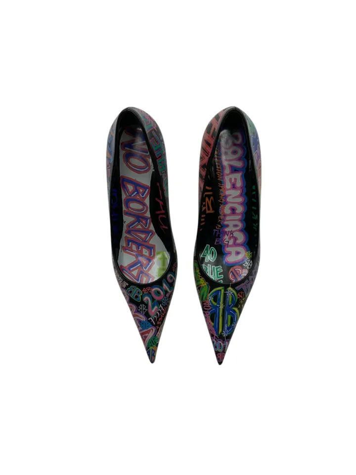 Balenciaga Graffiti Pumps Women's 37~ US 7