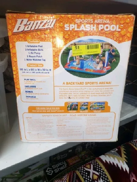Banzai - Sports Arena 4-In-1 Play Center Pool - open_box