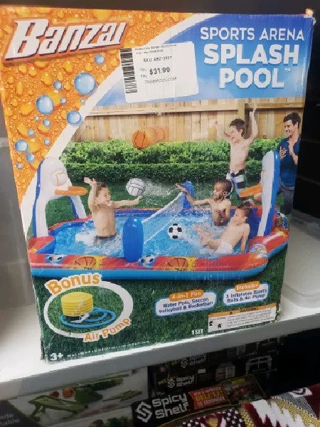 Banzai - Sports Arena 4-In-1 Play Center Pool - open_box