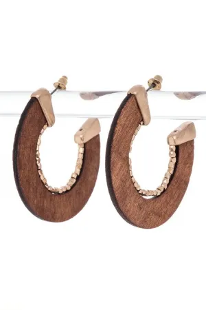 Beaded Hoop Earrings