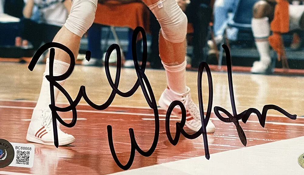 Bill Walton Signed 8x10 Portland Trail Blazers Basketball Photo BAS