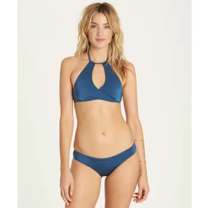 Billabong Women's Sol Searcher Hi Neck Bikini Top | Blue Bayou