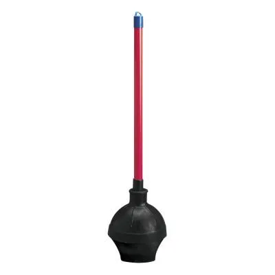 Boardwalk Toilet Plunger, 5 5/8 in Dia Bowl, 23 5/8 in, Red/Black, 09201EA