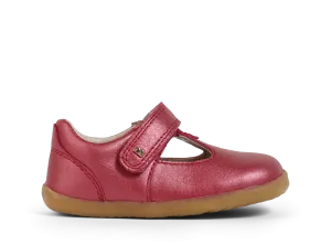 Bobux SU Louise Cherry Shimmer T- bar Shoes