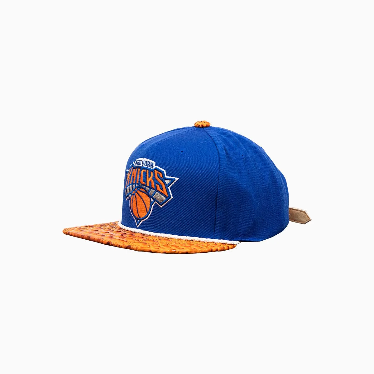Breyer's Buck 50 New York Knicks Hat With Leather Visor