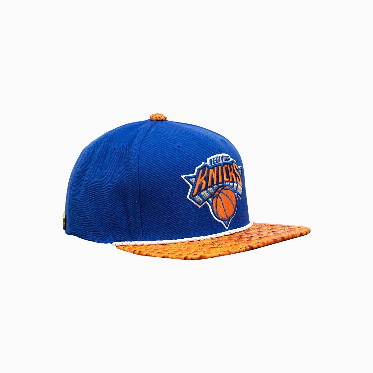 Breyer's Buck 50 New York Knicks Hat With Leather Visor