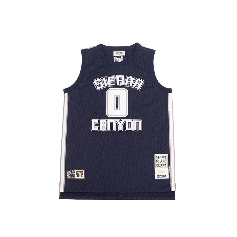 BRONNY JAMES HIGH SCHOOL BASKETBALL JERSEY (NAVY)