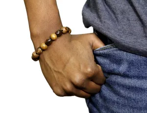 Brownstreak Wood and Plastic Combo Bracelet
