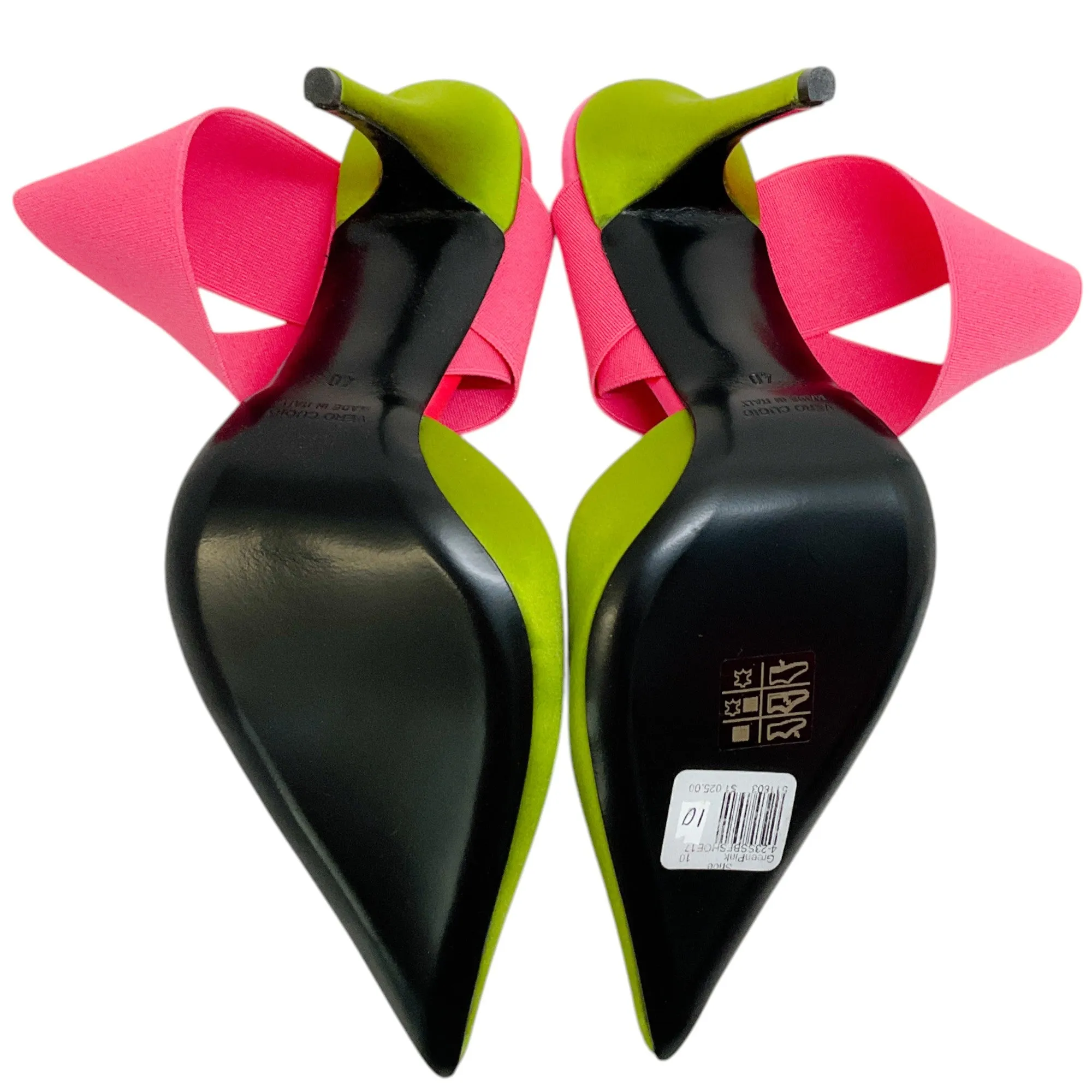 Bruno Frisoni Acid Green / Hot Pink N Roll Pumps