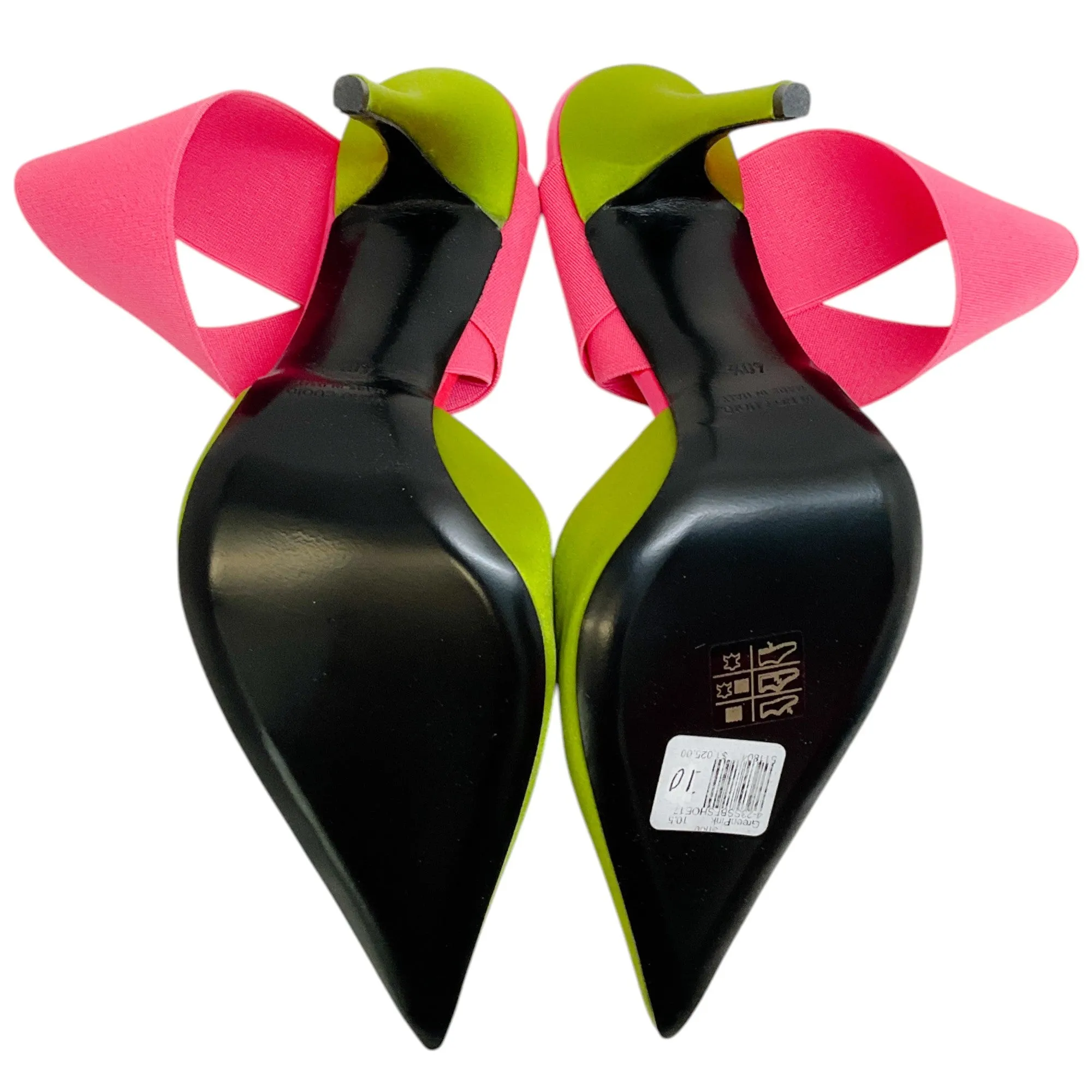Bruno Frisoni Acid Green / Hot Pink N Roll Pumps