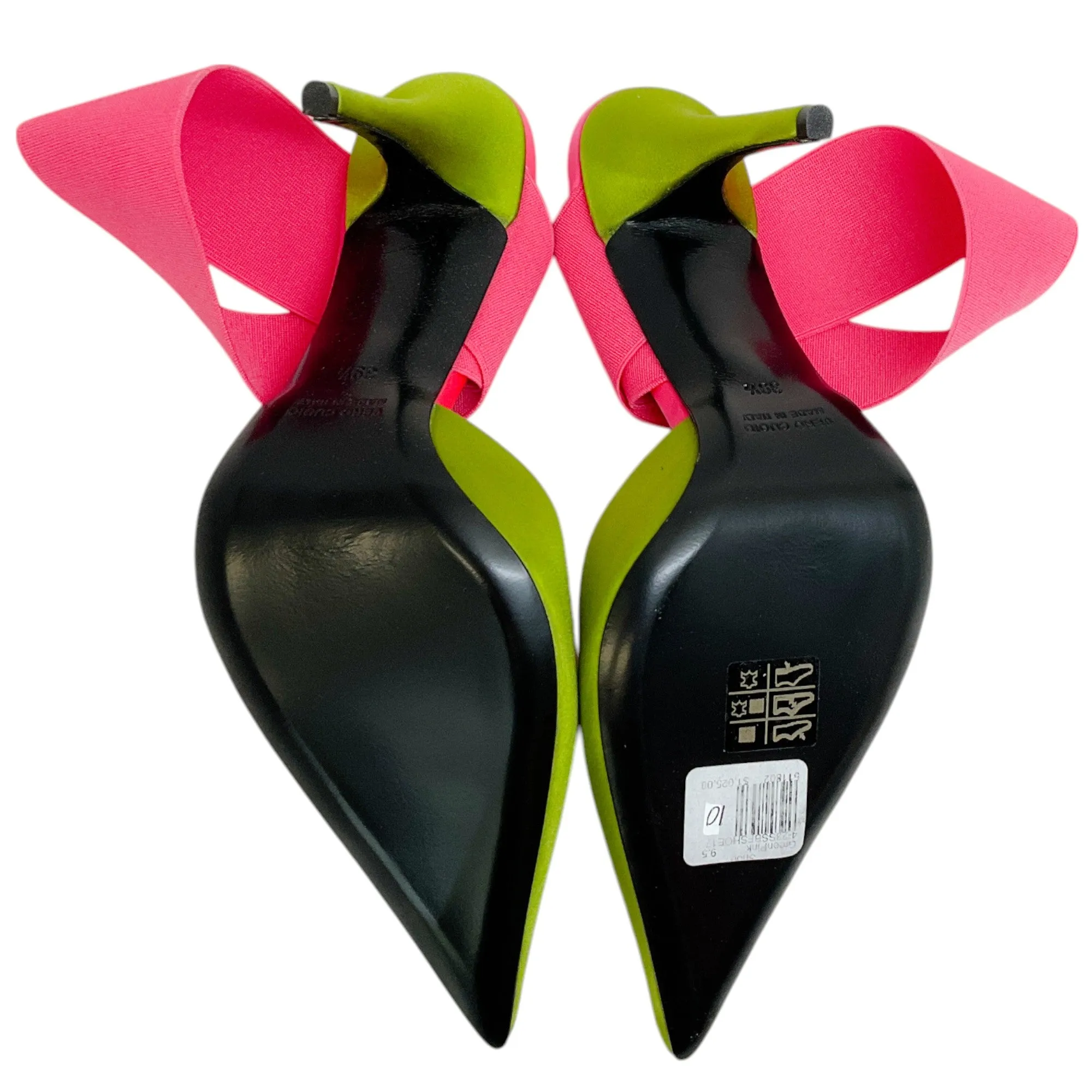 Bruno Frisoni Acid Green / Hot Pink N Roll Pumps