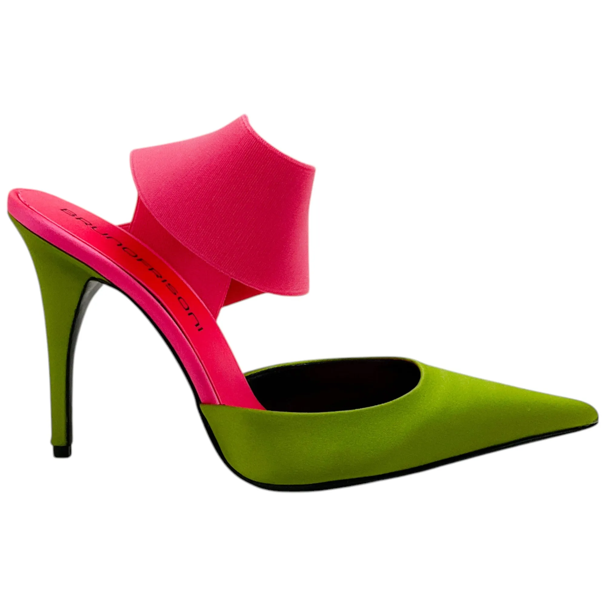 Bruno Frisoni Acid Green / Hot Pink N Roll Pumps