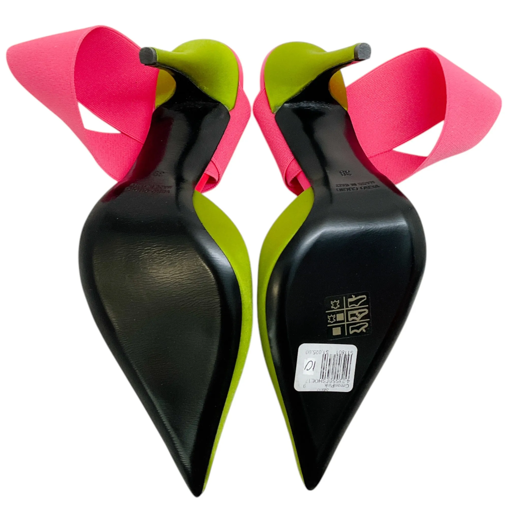 Bruno Frisoni Acid Green / Hot Pink N Roll Pumps