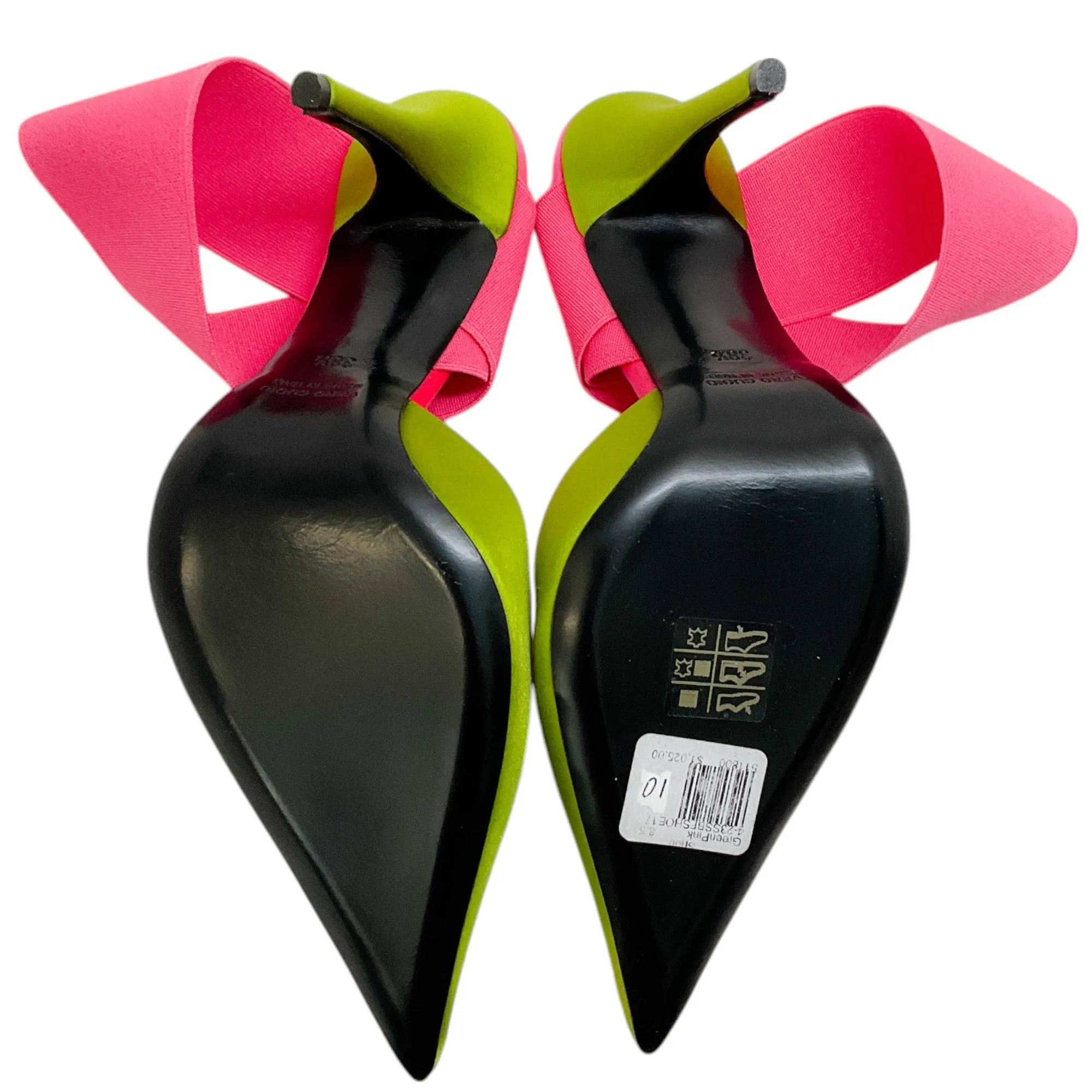 Bruno Frisoni Acid Green / Hot Pink N Roll Pumps