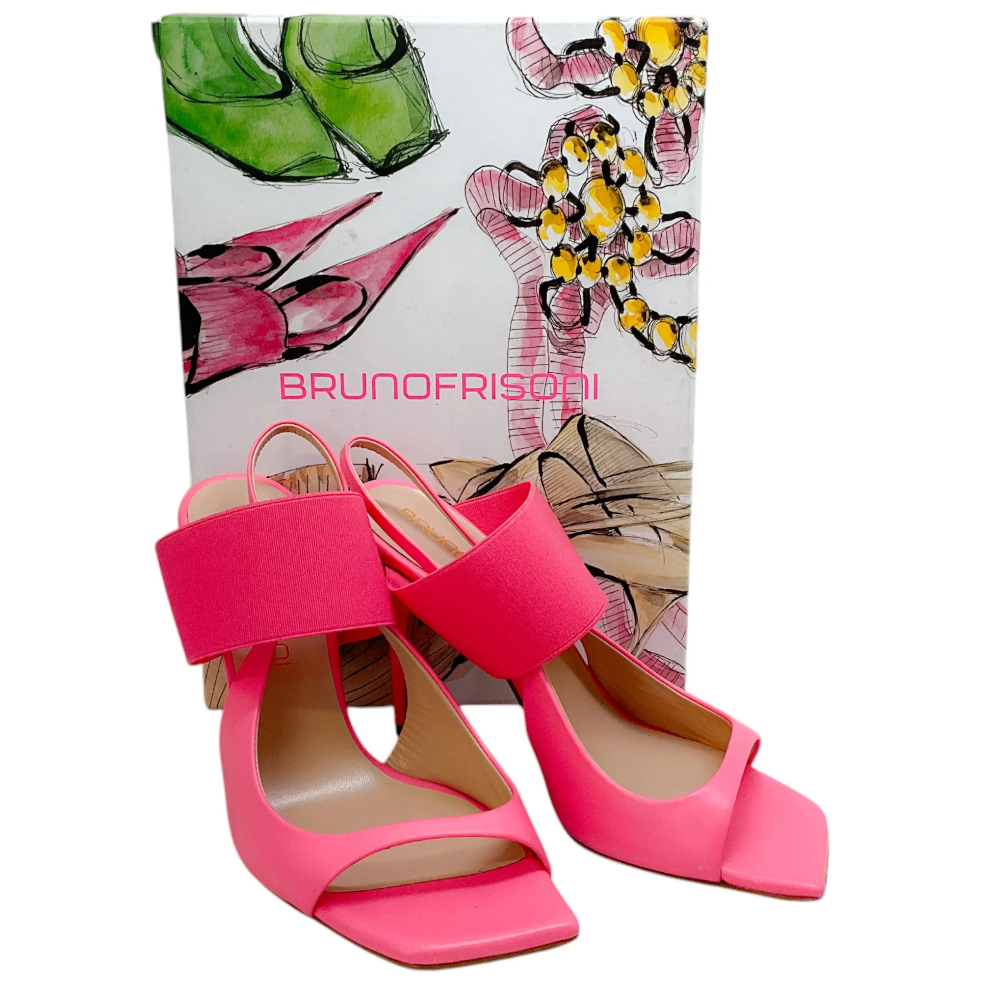 Bruno Frisoni Hot Pink Tonic Sling Heel Pumps