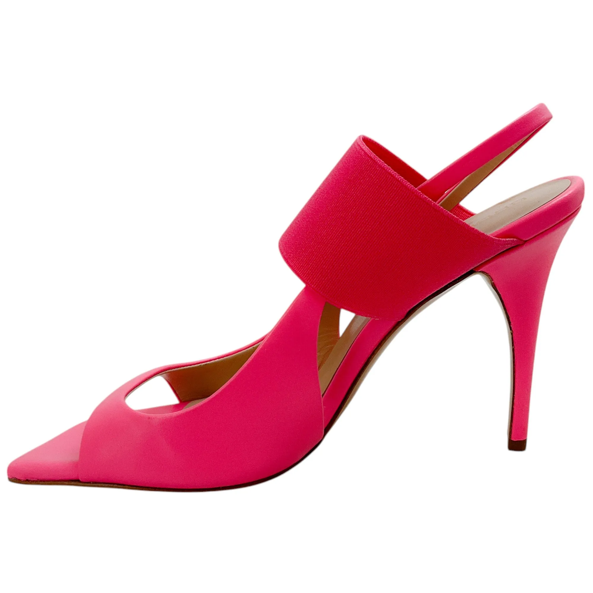 Bruno Frisoni Hot Pink Tonic Sling Heel Pumps